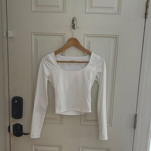 Hollister White Long Sleeve Tee